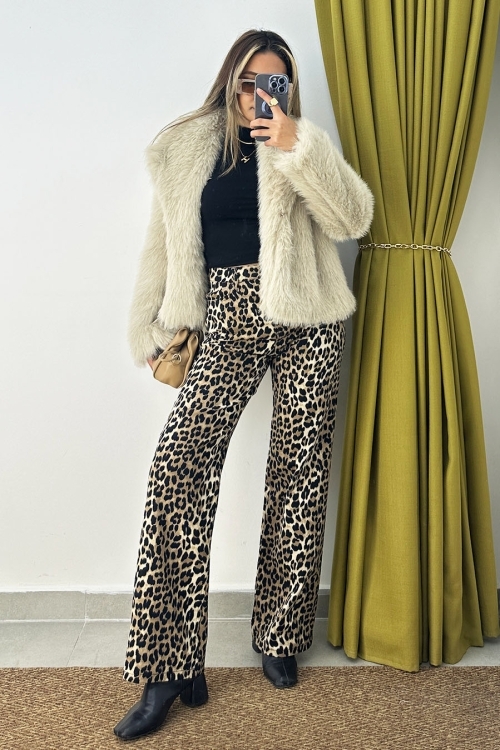 PANTOLON LEOPAR DESEN